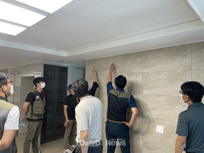 경북도, 영주 더리브스스위트엠 주상복합 아파트 품질점검 실시