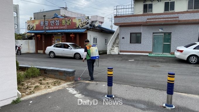 운수면 자율방재단, 폭염대비 살수작업 및 방역활동 실시