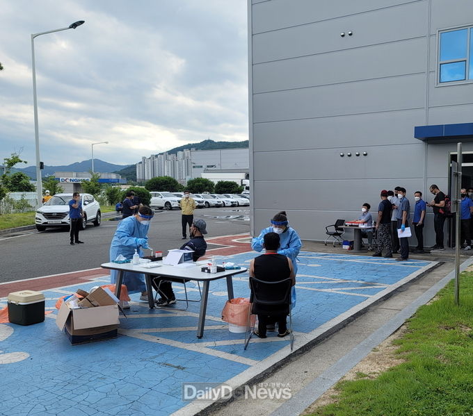김천시, 관내 기업체 코로나19 확산방지 위한 선제적 검사 실시