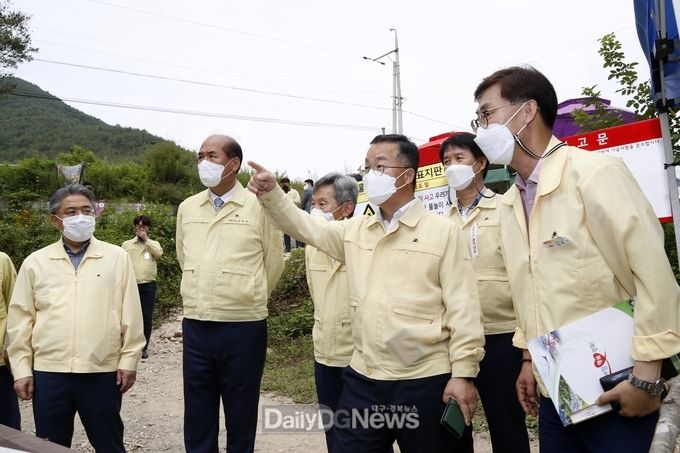 이승우 행안부 재난본부장 상주 방문