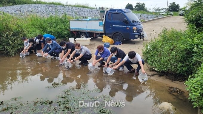동자개 2만 마리 방류로 낙동강 어업자원 조성기여