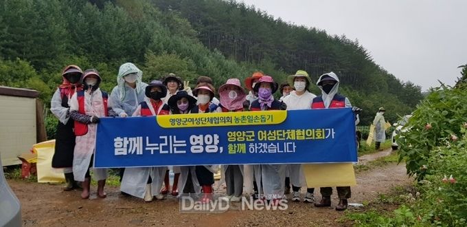 영양군여성단체협의회,농촌일손돕기