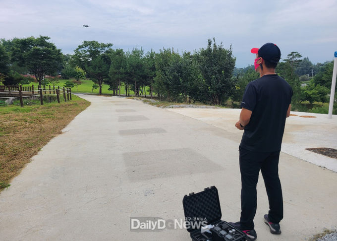 재선충병 정밀예찰 드론 운행사진