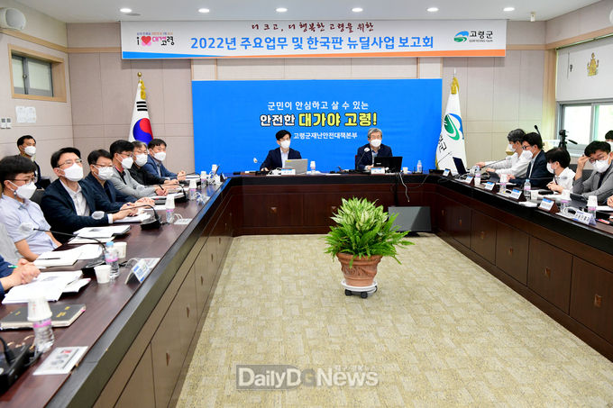 고령군, 2022년 주요업무 및 뉴딜사업 보고회 개최