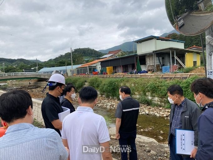 경주시 시민감사관, 태풍 대비 공사 현장 안전점검 실시