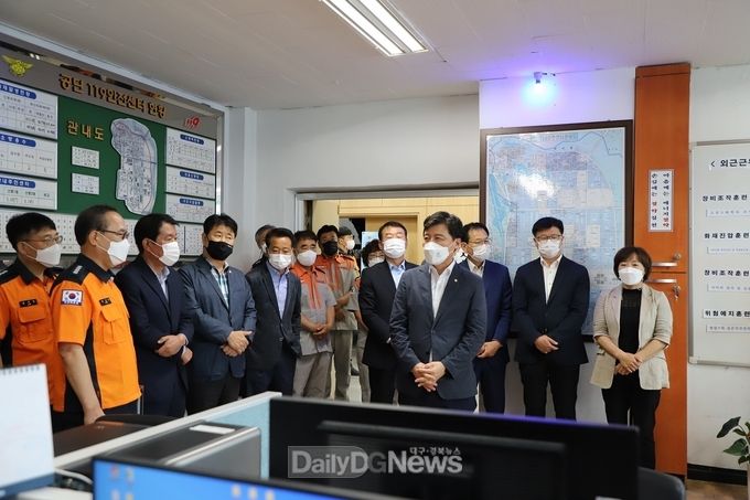 구자근 국회의원 및 도의원, 추석 맞아 구미소방서 격려 방문