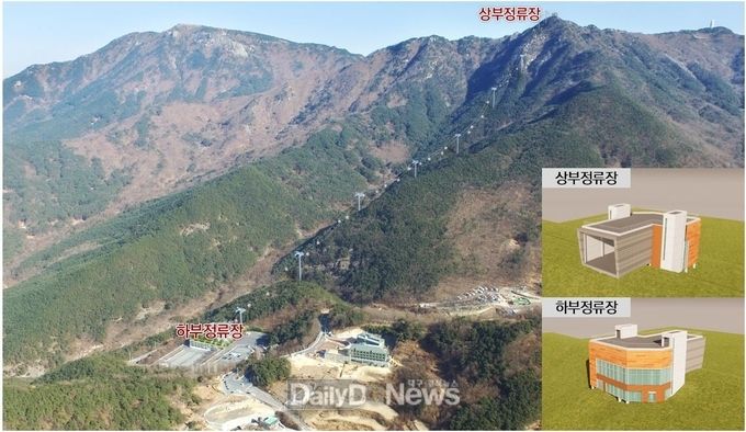 대구 달성군 ‘비슬산 참꽃케이블카’ 조감도. (사진=달성군 제공)