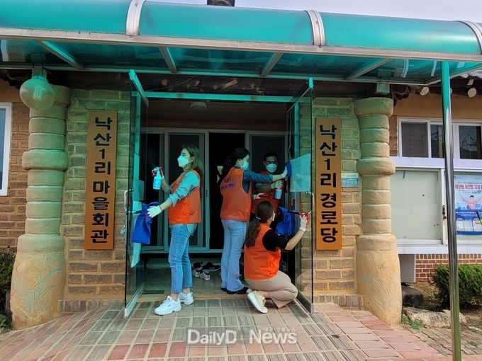 구미시마이스터멘토단, 낙산1리 마을에서 재능 나눔 봉사활동 전개