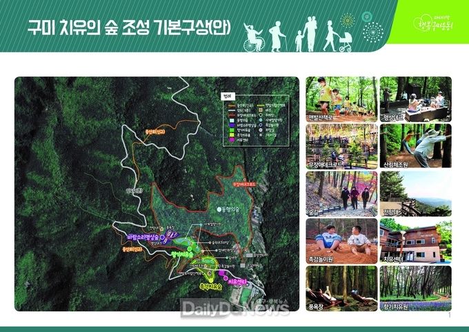 구미시, 도심형 복합산림 치유공간 및 산림치유 서비스 기반조성 마련!