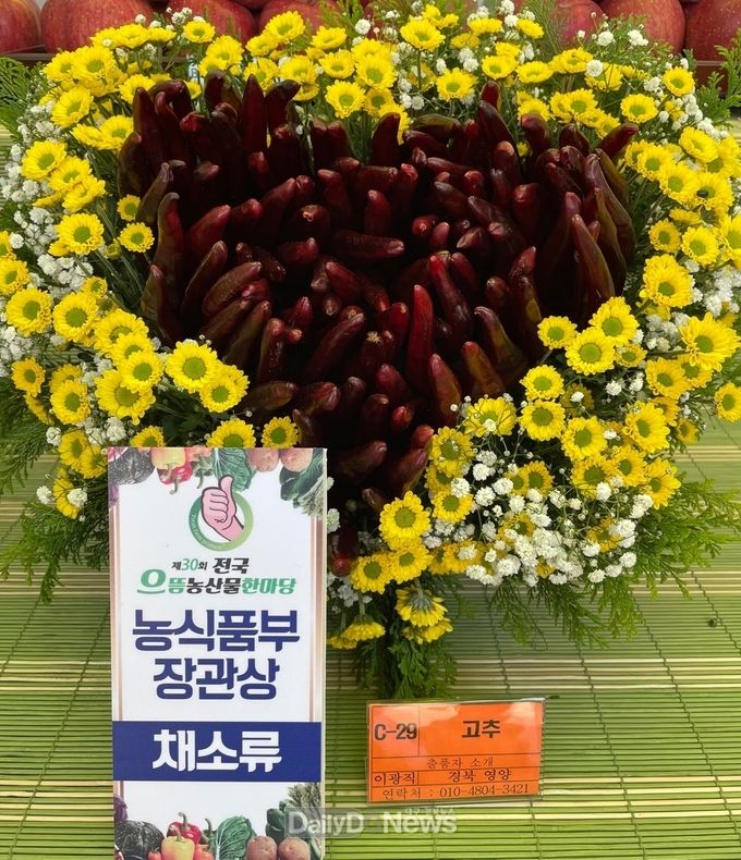 제30회전국으뜸농산물한마당 채소류 대상 수상