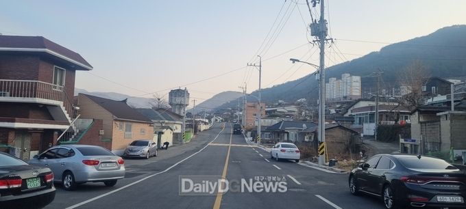 고수뒷마 도시계획도로 개설 후
