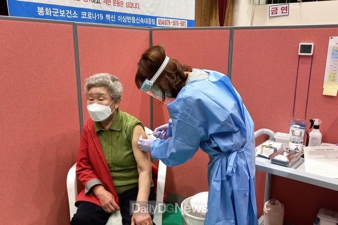 봉화군 18세 이상 전국민 3차 접종 당부