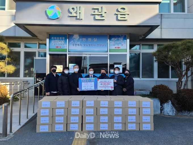 왜관교회, 생필품키트120박스 및 적십자성금 200만원 기탁