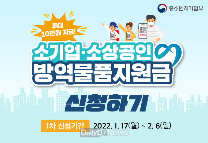 경북도, 17일부터 소기업․소상공인 방역물품지원금 온라인 접수