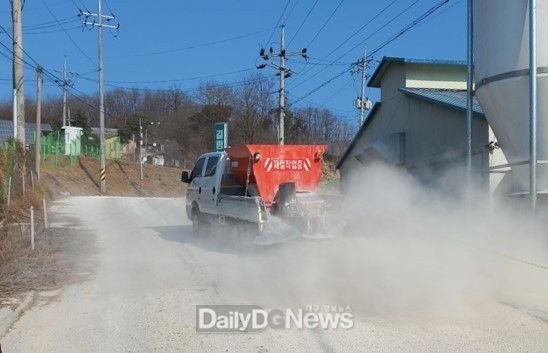 생석회 살포차량