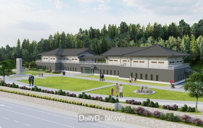 삼국통일 위업을 이룬 문무대왕을 기념하는 ‘문무대왕 해양역사관’이 다음달 착공한다. 사진은 조감도.