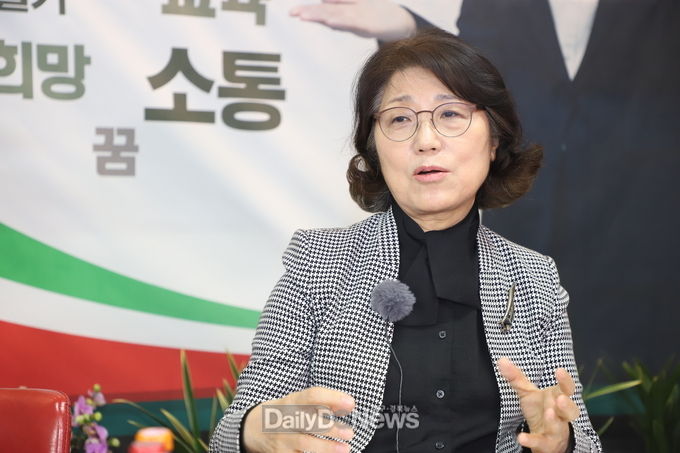 마숙자 경북교육감 예비후보. (사진=이준호 기자)
