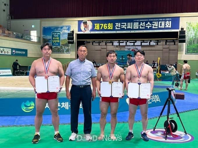 구미시청 씨름팀, ‘제76회 전국씨름선수권대회’ 7개 메달 획득