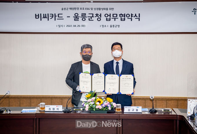 울릉군, BC카드와 업무협약(MOU) 체결!