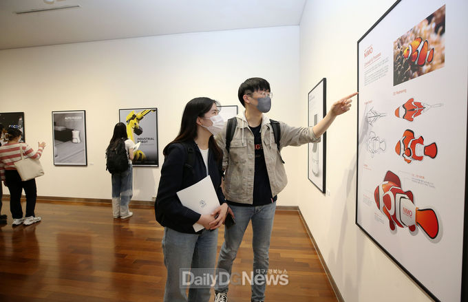 계명대학교. ‘제1회 로봇 디자인 성과물 전시회’ 개최 모습. (사진=계명대 제공)