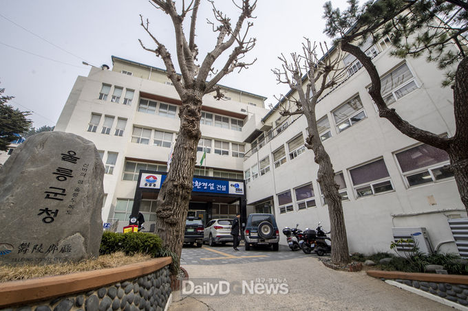 울릉군청 전경