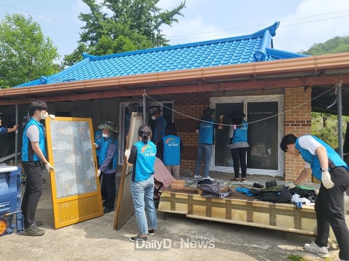 한국농어촌공사 상주지사, 농촌 집 고쳐주기 행복충전활동 전개