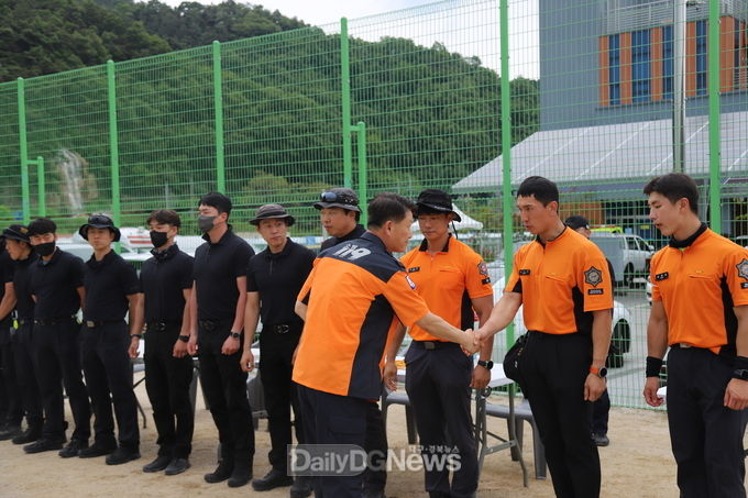 이영팔 경북소방본부장, 김천소방서 현장소통 방문