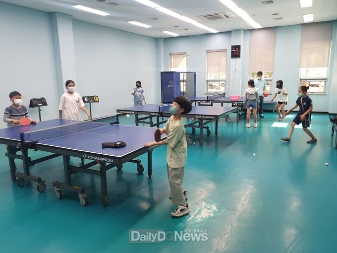  여름방학 청소년 생활체육 프로그램 탁구교실