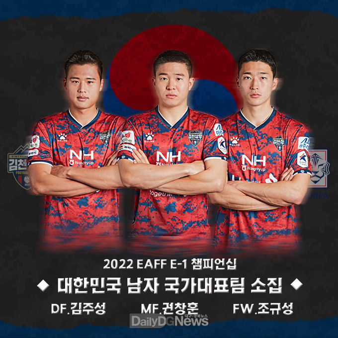 김천 김주성-조규성-권창훈 EAFF-E1 챔피언십 국가대표 발탁!