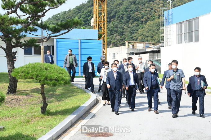 김충섭 시장, 맑은물사업소에서 민선 8기 두 번째 현장 간부회의 개최