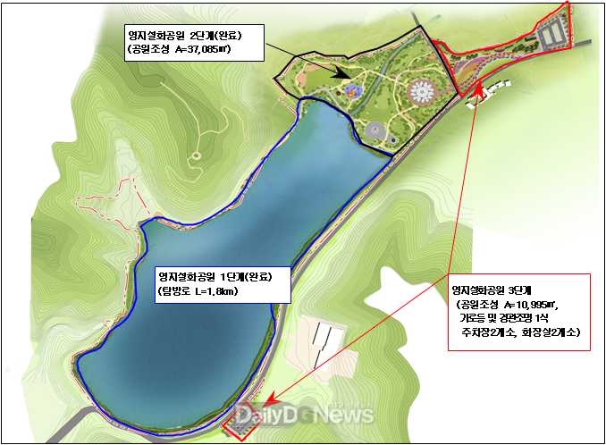 영지설화공원 조성사업 막바지... 경주시, 내달 3단계 마무리 사업 착공