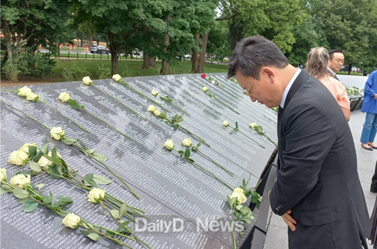 김형동 의원, 미국 워싱턴 D.C. ‘한국전 전사자 추모의 벽’ 준공식 겸 헌정식 참석