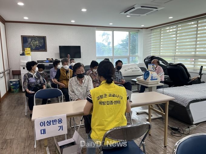 고령군 보건지소, 코로나19 순회접종 실시