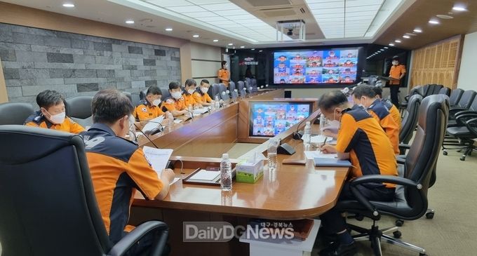 경북소방, 집중호우 대비 긴급 상황판단회의 개최