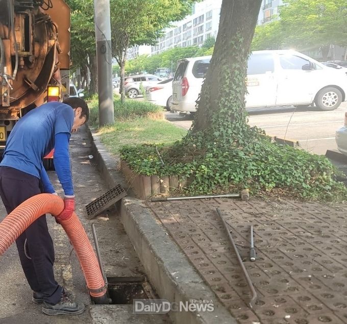 구미시, 우수기 대비 하수도 정비 