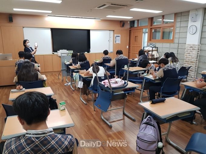 모계중학교 아동청소년 모바일 헬스케어 참여