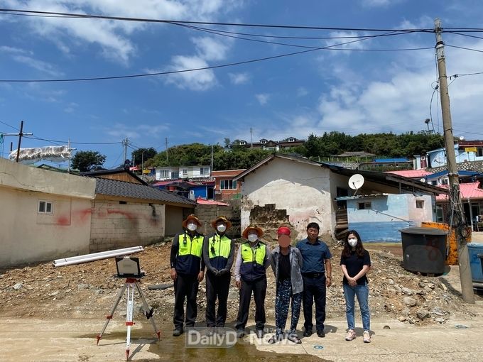 LX한국국토정보공사 영덕지사 취약계층 행복나눔측량 지원