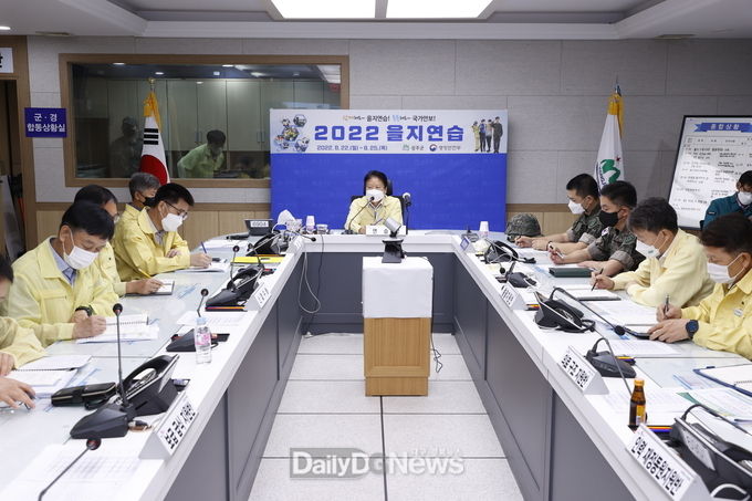 성주군, 2022년 을지연습 일일상황보고회 실시