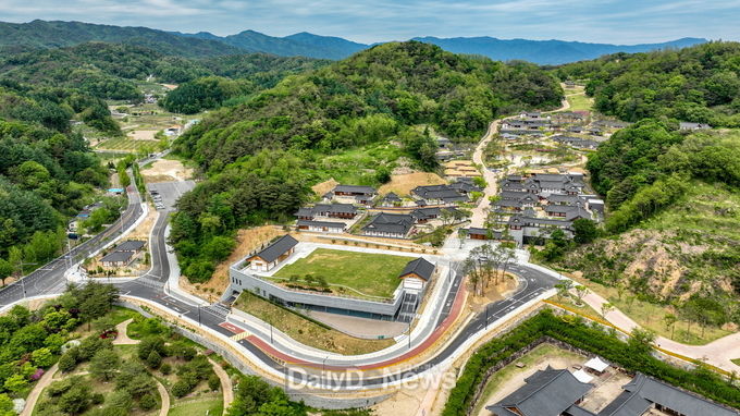 영주시 소수서원 인근에 조성된 선비세상 항공사진