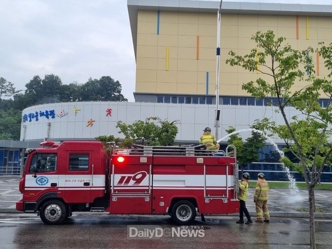 성주군, ‘성주별고을체육관 테러에 따른 종합훈련’ 실시