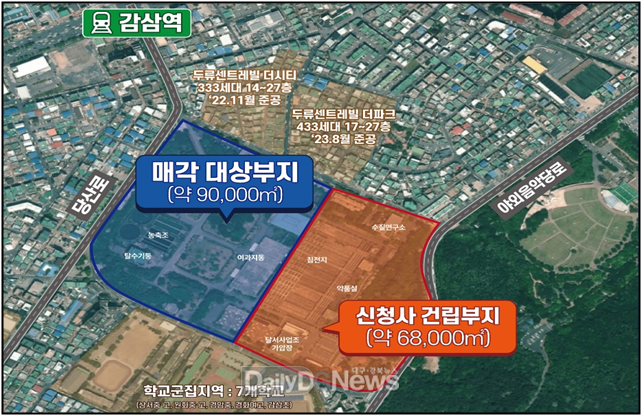 대구시 (구)두류정수장 부지 활용 구상안. (사진=대구시 제공)