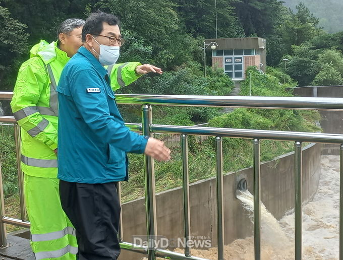  주낙영 경주시장 태풍 힌남노 피해 현장 찾아 긴급 점검