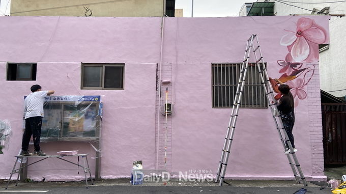 김천시, 화사하게 변신한 아랫장터길