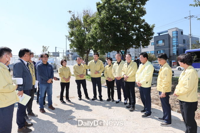 건설도시위원회, 태풍 피해 복구 현장 방문