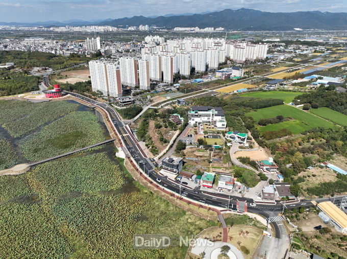 경산시, 신대리 마을 진입 도시계획도로 확장 개통