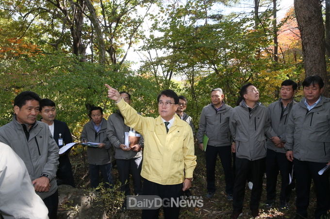 김하수 청도군수, 군정 핵심사업 추진 박차 위한 현장 방문