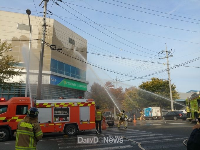 안동소방서, 안동고추유통센터 합동소방훈련 실시