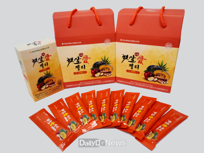 경북농기원의 마 첨가한 젤리제조 방법 기술이전 받은 안동와룡농협 ‘마 젤리’ 상품으로 출시