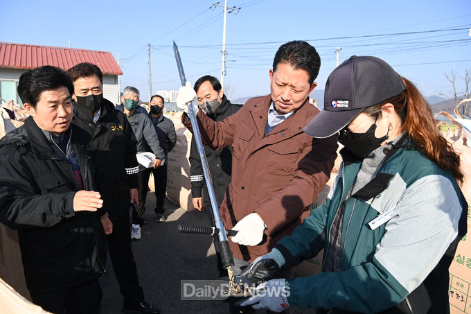 구미시, 2022년산 공공비축미곡 건조벼 첫 수매