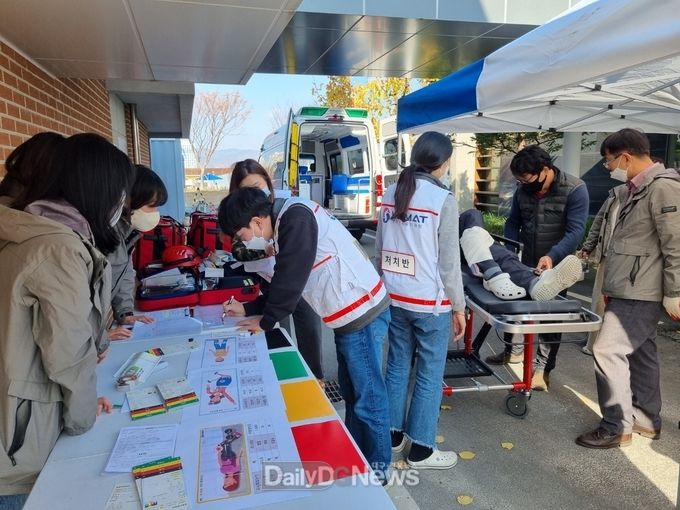 경산시보건소, 전 직원 재난의료대응 자체 도상훈련 및 심폐소생술 교육 실시